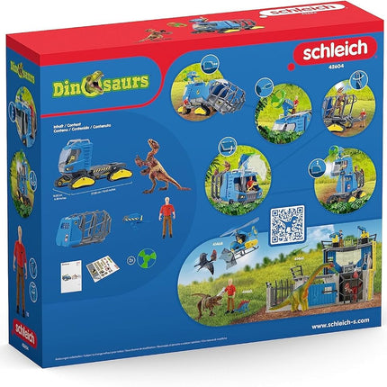 Schleich Dinosaurs - 5Pc Track Vehicle Playset - Kids Ages 4+ | 42604