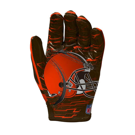 Wilson NFL Stretch Fit Football Gloves - Youth, Cleveland Browns