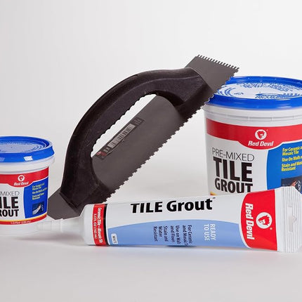 Red Devil Pre-Mixed Tile Grout Squeeze Tube 163 ml, White