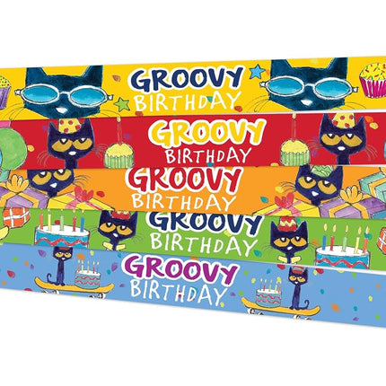 Edupress 62007 Pete The Cat Groovy Birthday Slap Bracelets