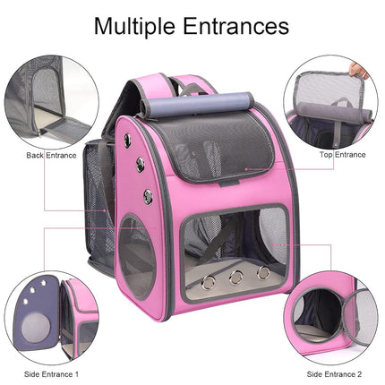 COVONO Expandable Cat Backpack Carrier, Portable Cat Backpack Up to 18 lbs