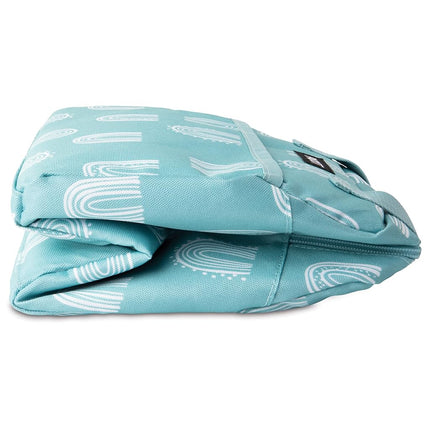 PackIt Freezable Hampton Tote Bag - Insulated Picnic Lunch Cooler Bag for Travel & On-The-Go, Gel-Lined Walls Chill Meals & Drinks for Hours, Comfortable Shoulder Straps, Zip Closure. Desert Arch Blue