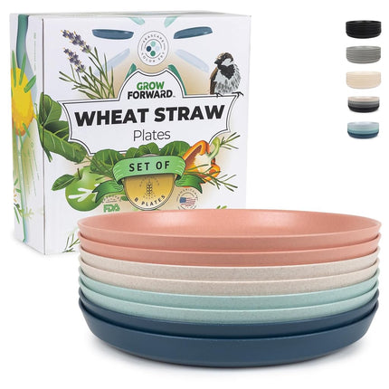 Grow Forward Premium Wheat Straw Plates - 10 Inch 