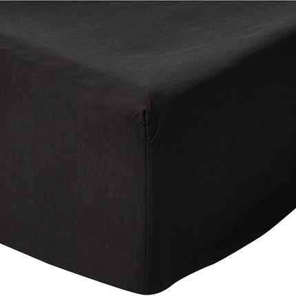 Premium Hotel Quality 1-Piece Fitted Sheet, Luxury & Softest 1500 Thread Count Egyptian Bedding Sheet Deep Pocket up to 16 inch, Wrinkle and Fade Resistant, King, Black