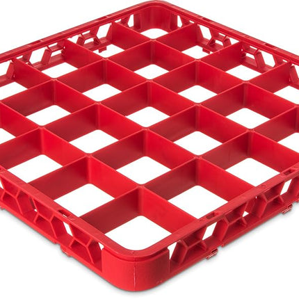 Carlisle FoodService Products OptiClean 25 compartiments (3-1/2") Rallonge de casier à verres divisé, rouge
