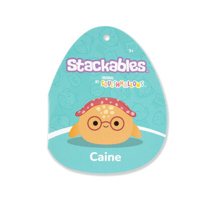Squishmallows Original Caine La Tortuga Carey Naranja de 30 cm con Gafas – Peluche Oficial de Jazwares (Tamaño Mediano)