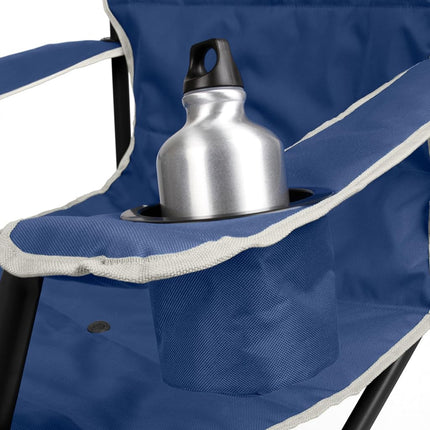 Chaise de camping Coleman Big-N-Tall avec porte-gobelet et poche latérale, siège d'extérieur XL résistant à l'eau, supporte jusqu'à 272 kg