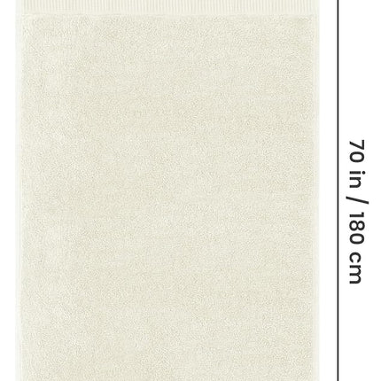 Utopia Towels - Luxurious Jumbo Bath Sheet (35 x 70 Inches) - 600 GSM 100% Ring Spun Cotton Highly Absorbent and Quick Dry Extra Large Bath Towel - Super Soft Hotel Quality Towel (Ivory, 2 Pack)