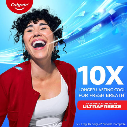 Colgate Max Fresh with Whitening Toothpaste with Mini Breath Strips, Clean Mint Toothpaste for Bad Breath, 6.3 Oz Tube