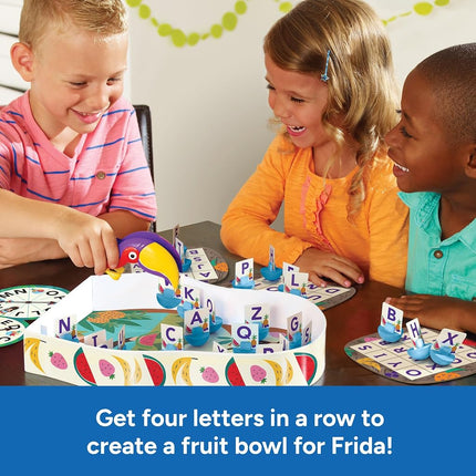 Educational Insights Frida's Fruit Fiesta Alphabet Game, Letter Recognition & Fine Motor Skills Board Game for Preschoolers & Toddlers, Up to 3 Players, Fun Family Game for Kids Ages 4+