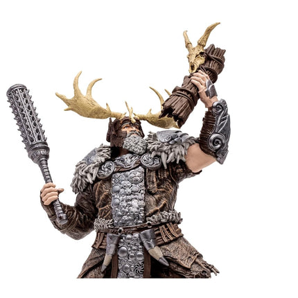 McFarlane Toys Diablo IV Landslide Druid 1:12 Scale Posed Figure with Interchangeable Head and Hand, 3 Weapons, Display Base, and Mystery Weapon - Channel the Fury of Nature