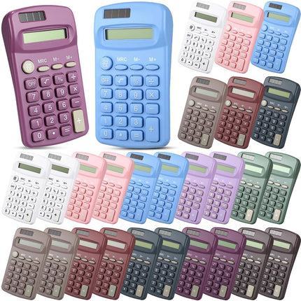 Flutesan 30 Pack Pocket Calculator,Multicolor