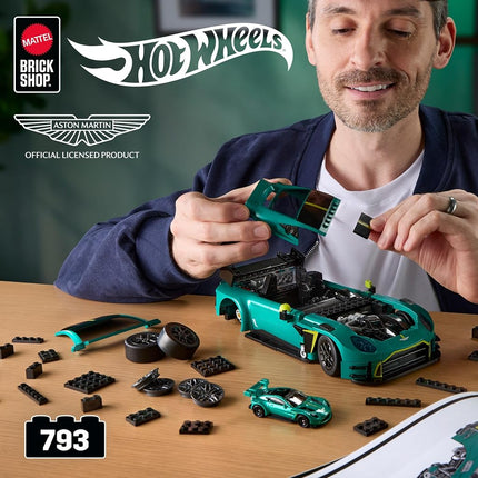 Mattel Brick Shop Hot Wheels ’24 Aston Martin Vantage GT3 Building Set
