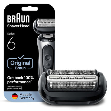 Braun Series 6 6040cs Electric Shaver with Charging Stand, Precision Trimmer, Wet & Dry, Rechargeable, Cordless Foil Shaver, Blue