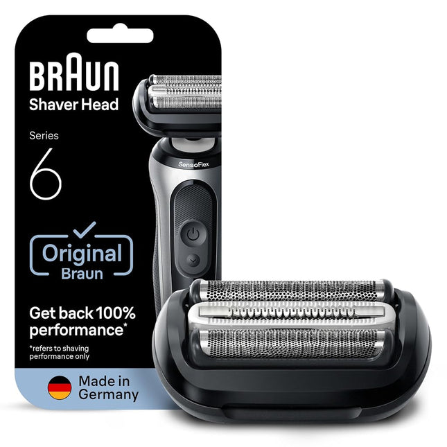 Braun Series 6 6040cs Electric Shaver with Charging Stand, Precision Trimmer, Wet & Dry, Rechargeable, Cordless Foil Shaver, Blue