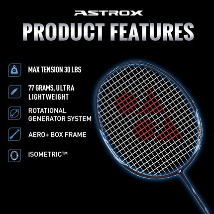 YONEX Astrox Lite 27I Graphite Strung Badminton Racquet (G5, Dark Navy)