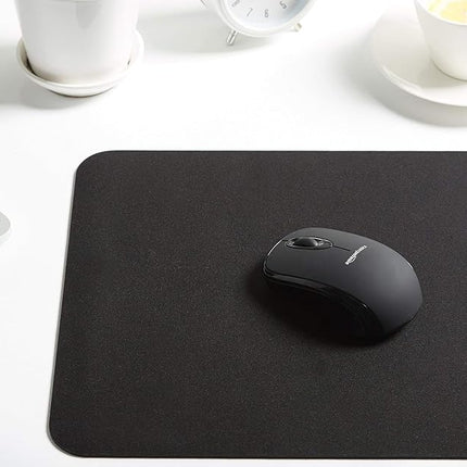 Amazon Basics Gaming Mouse Pad, Standard, Rectangular, Black, 320L x 269W mm