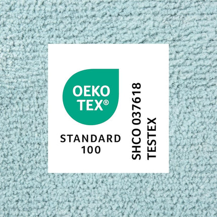 TOWN & COUNTRY EVERYDAY Ultra Plush Solid Tufted Toilet Lid, Soft and Absorbent, Non-Slip Cover, Machine Washable, 18"x19", Aqua Blue