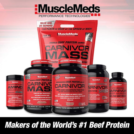 MuscleMeds Carnivor Beef Protein Isolate Powder, Cookies & Cream, 56 Servings, 1820 Gram, 64.1986 ounce, 4 pound