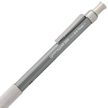 Pentel GraphGear 500 Mechanical Drafting Pencil, (0.9mm), Bold Line, Gray Barrel, Pack of 4 (PG529BP4N)