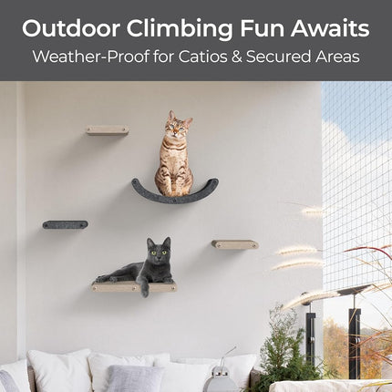 Cat Wall Shelves Set - Indoor & Outdoor by Pryde Pets