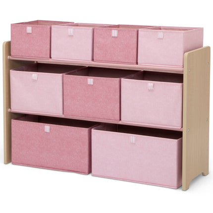 GAP GapKids Deluxe Toy Organizer - Greenguard Gold Certified, Blush/Natural