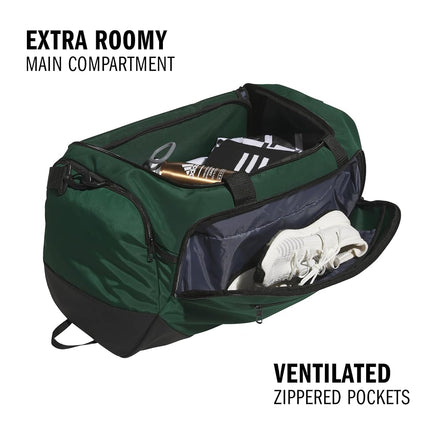 adidas Defender 5 Small Duffel, Team Dark Green/Medium 59L, One Size