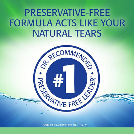 Gouttes ophtalmiques lubrifiantes Refresh Plus, 30 unidoses, 0,3 ml chacune stérile 30 EA