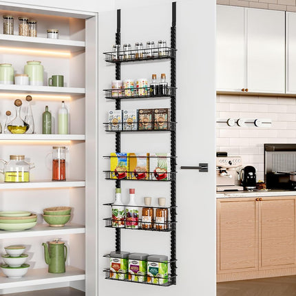 Churboro Over the Door Pantry Organizer Rack with 