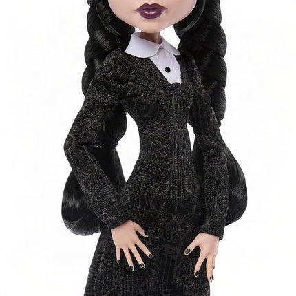 Monster High x Wednesday Addams Doll in Black Dress
