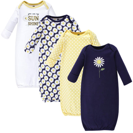 Hudson Baby Baby-Girls Cotton Gowns, Daisy, Preemi