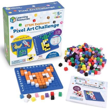 Learning Resources STEM Explorers Pixel Art Challenge, Ages 5+, STEM Toys for Kids, Coding Basics, STEAM Activities, Gifts for Kids