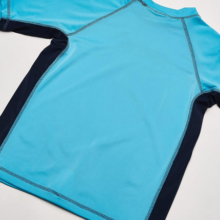 Kanu Surf Boys Paradise Upf50Sun Protective Rashguard Swim Shirt, Hangout Aqua, 14-16
