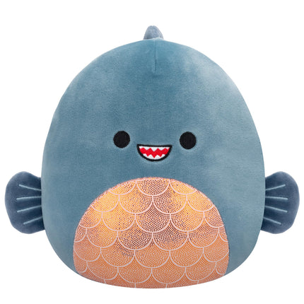 Squishmallows Original 8-Inch Kurtz Grey Teal Pira