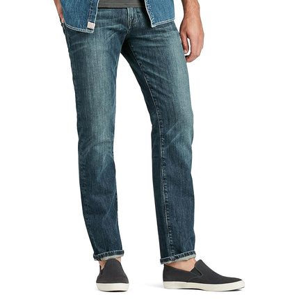 Lucky Brand Men's 221 Straight Jean, Blue/Gold, 36