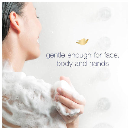Dove Beauty Bar Gently Cleanses and Nourishes Sensitive Skin Effectively Washes Away Bacteria While Nourishing Your Skin, 3.75 oz, 8 Bars