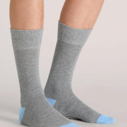 Ted Baker Men's 3 Pack Pattern Crew Dress Socks, Blue Bell/Pink Heather/Charcoal, One Size