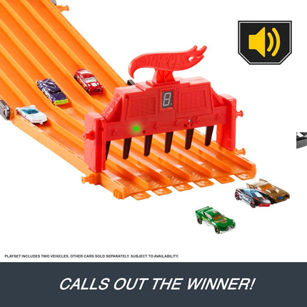 Mattel Hot Wheels Super 6-Lane Raceway Playset V1983
