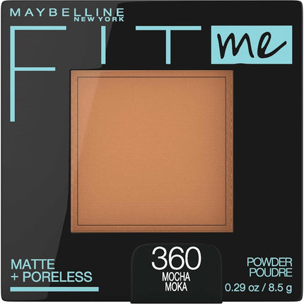 Maybelline New York Fit Me Matte Plus Poreless Powder, Mocha, 0.29 Ounce