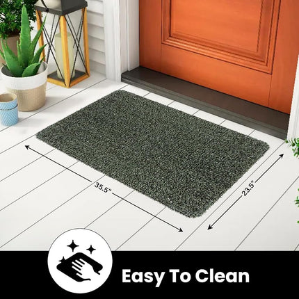 FELPUDO ATRAPAPOLVO DE CÉSPED SINTÉTICO CLEAN MACHINE 10376912, 23.5" x 35.5", Flair Evergreen