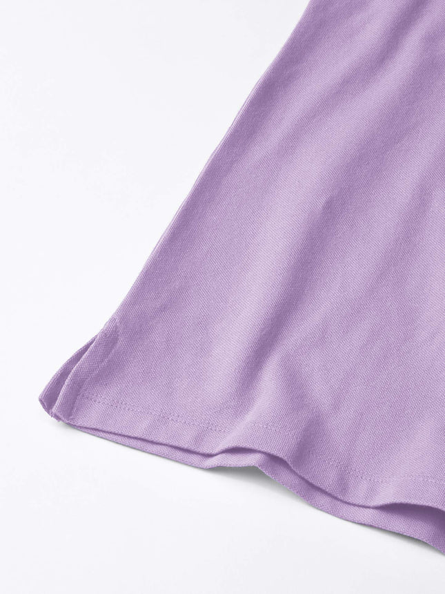 Polo piqué à manches courtes et volants pour filles The Children's Place, Purple Prose, 10-12 ans
