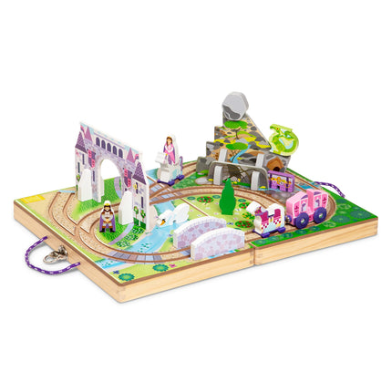 Melissa & Doug Wooden Take-Along Tabletop Kingdom