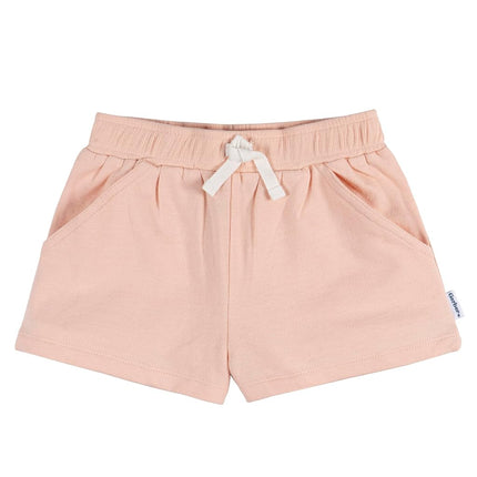 Gerber Baby-Girls Paquete de 3 shorts de punto, Rosa, 3T