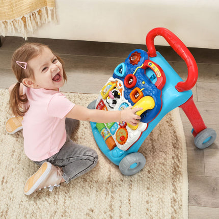 Andador de aprendizaje VTech Sit-To-Stand (embalaje sin frustraciones), azul