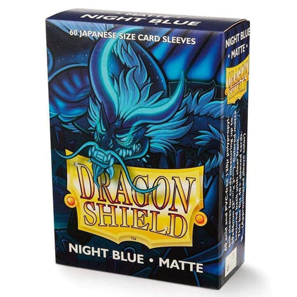Dragon Shield Matte Mini Japanese Size 60 ct Card Sleeves Individual Pack Jet