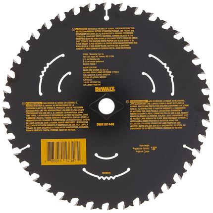 DEWALT Circular Saw Blade, 8 1/4 Inch, 40 Tooth, Cross Cutting (DWA181440)