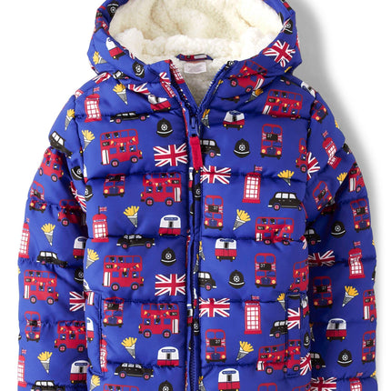 Gymboree Boys' and Toddler Puffer Jacket, London B