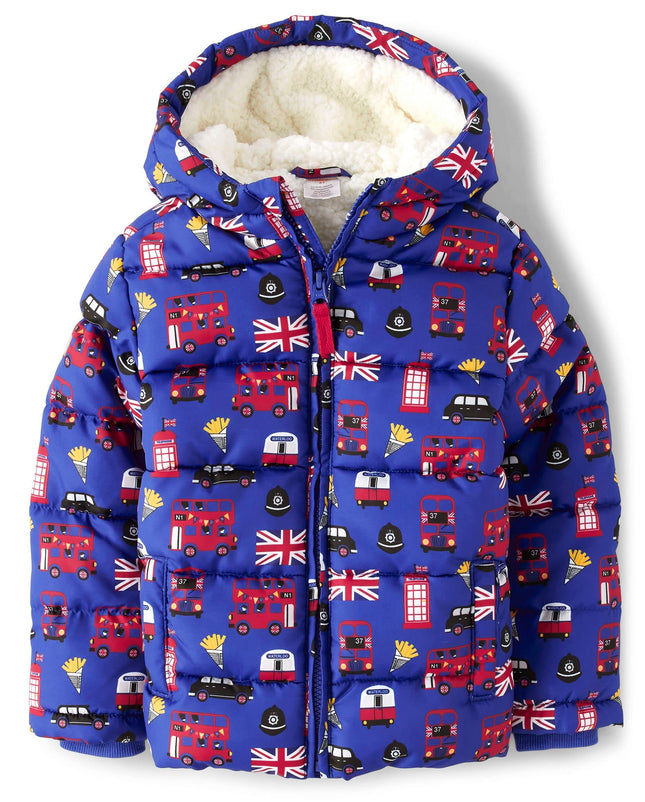 Gymboree Boys' and Toddler Puffer Jacket, London B