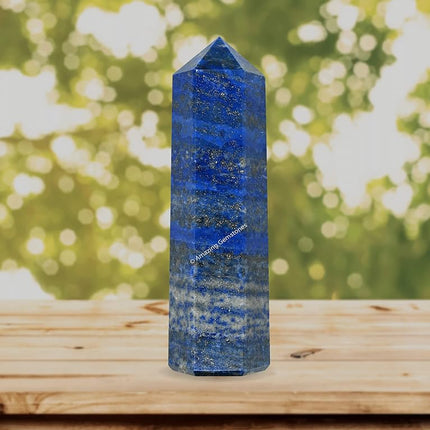 Large Lapis Lazuli Crystal Towers ~ Natural Healing Crystal Point Obelisk for Reiki Healing and Crystal Grid (5.5" to 6" INCH)
