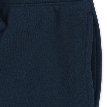 The Children's Place boys Active Fleece Jogger Pants, Black/New Navy/Smoke 3 Pack, Large US